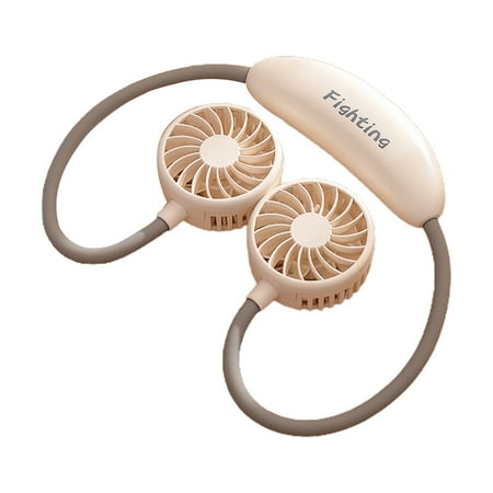 

TINYSOME Small Cooling Fan Bladeless Hanging Neck Fan Portable USB Fan 3 Gear Speed Adjustable Small Air Cooler Low Noise
