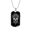 Military Chain (Gold), variant on Calavera Mexican Skull 86 Dog Tag Necklace Stainless Steel 24" Chain Silver Tone or Gold Tone