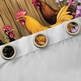 thumbnail image 4 of Castle Fairy Animal Chicken Rooster Curtains Pack of 2 (42x84 Each) for Kids Teens Adults,Chic Flowers Vintage Cabin Curtains Blackout,Rustic Farmhouse Animal Bedroom Curtains,Breathable Home Decor, 4 of 6