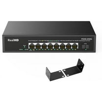 8 Port 2.5G Gigabit PoE Web Managed Switch with 10G SFP, IEEE8023af/at PoE 135W, Support WiFi6 AP, NAS, PoE Camera NVR