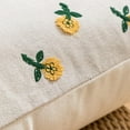 thumbnail image 2 of Zhuge Cotton Linen Throw Pillow Cover Rustic Floral Embroidered Decorative Cushion Cover Farmhouse Rectange Accent Pillowcase for Couch Sofa Living Room Bedroom (Beige,12"x20"), 2 of 5