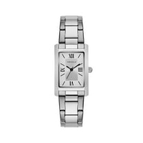 Caravelle Designed By Bulova Women's Classic Rectangular Stainless Steel Dress Watch 43L203
