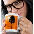 thumbnail image 2 of 3drose, California Palm Sunny Silhouette of a Palm Tree Originally Photographed in California, 15oz Mug, 2 of 6