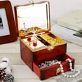 thumbnail image 2 of 2X Dancing Ballerina Music Box Plastic Jewellery Box Girls Hand Crank Music Box Mechanism Gift, 2 of 5