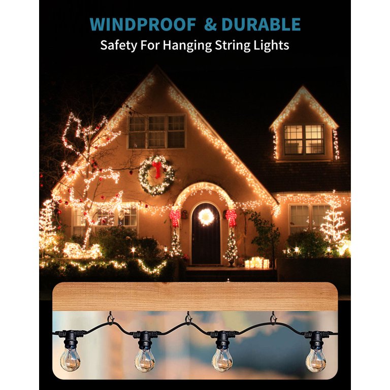8-Pack Heart Shaped Q-Hanger Screw Hooks - Windproof Hooks For Outdoor Lights, Plants & Christmas Decor