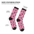 thumbnail image 3 of Xecao Panda Heart Valentine Print Crew Socks for Men and Women, Men's Soft Moisture-wicking Sock, 3 of 7