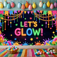 thumbnail image 2 of Colorful Theme Let's Glow Neon Banner Decorative Lights Festive Fun for Party Celebration Indoor Decoration Event Backdrop, 2 of 9