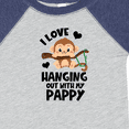 thumbnail image 4 of Inktastic Monkey I Love Hanging out with My Pappy Boys or Girls Baby Bodysuit, 4 of 5