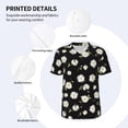 thumbnail image 5 of Rocae Daisies Flowers for Breathable Men's Baseball T-Shirt Fashionable Casual Baseball Jersey, Moisture-wicking Sportswear, 5 of 9