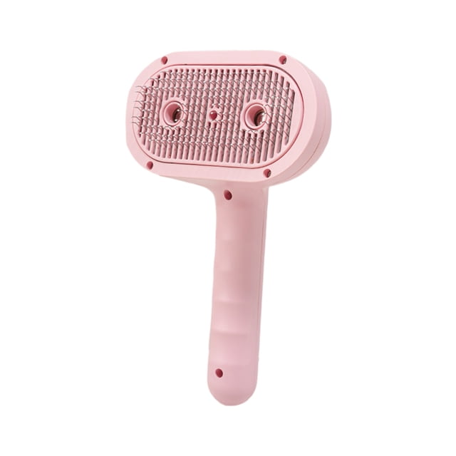Cheapark Pet Humidifying Spray Comb - Double-Hole Non-Flying Hair Grooming Brush - Loose Fur Remover Comb for Cats Dogs