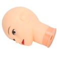 thumbnail image 2 of Makeup Training Head  Display Head Bald Mannequin Head Hat Display Head Hat  Display Mannequin Head Model Makeup Training Practice Bald Mannequin Head Pink Base, 2 of 8