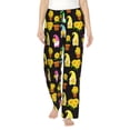 thumbnail image 2 of Lsque Gnomes With Sunflowers Print Women's Pajama Pants, Lounge Pant - Comfortable Home Wear,Elastic Waistband, Stylish Design-Large, 2 of 9