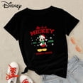 thumbnail image 2 of Disney-Blusa de Mickey Mouse para Mujer, Ropa de estética navideña, manga corta, moda española negra, camisetas Harajuku de Navidad, 2022, 2 of 5