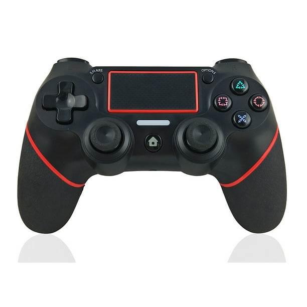 Wireless Controller For Ps4 Ps4 Slim Ps4 Pro And Pc Windows 7 8 10 Bluetooth Gamepad With Dual Vibration 6 Axis Rechargeable Remote Controller Playstation Controller Joystick Black Walmart Com Walmart Com