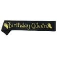 thumbnail image 1 of Shisuyan Birthday Party Sash Golden BIRTHDAY QUEEN Letters Etiquette Bands Pattern Satin Decorations Party Favors Accessories, 1 of 8