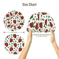 thumbnail image 5 of Kdxio Strawberry Pattern Satin Bonnet Silk Bonnet Hair Bonnet for Sleeping Hair Bonnets for Women Curly Natural Hair, 5 of 6