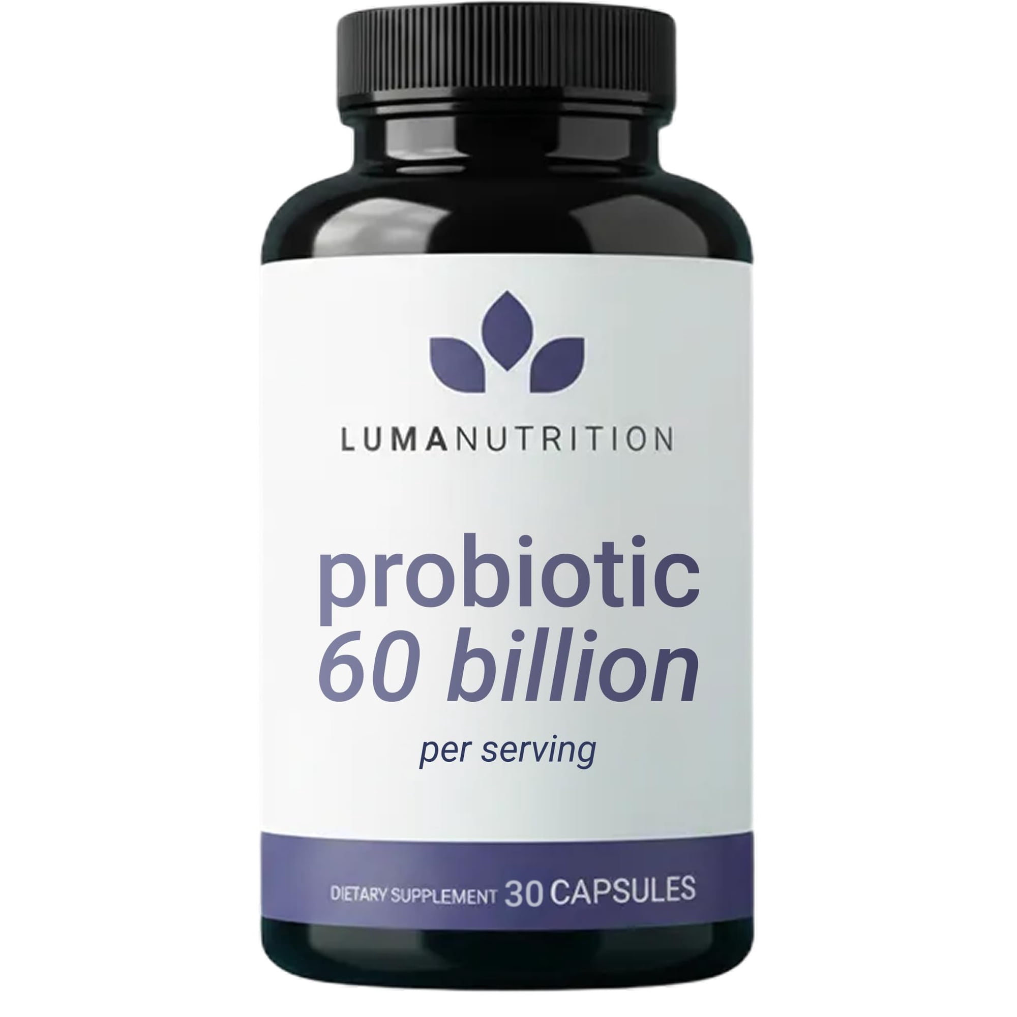 Luma Nutrition Probiotics 60 Billion CFU Per Serving with Prebiotics - Probiotics For Women - Probiotics For Men - Formulated For Digestive Health - 60 Capsules, 30 Servings