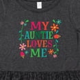 thumbnail image 4 of Inktastic My Auntie Loves Me Girls Girls Toddler Dress, 4 of 5