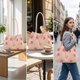 thumbnail image 1 of Bolso tote para mujer, bolso mano informal y versátil para viajes, vacaciones, desplazamientos diarios y trabajo. Rosa, 1 of 8