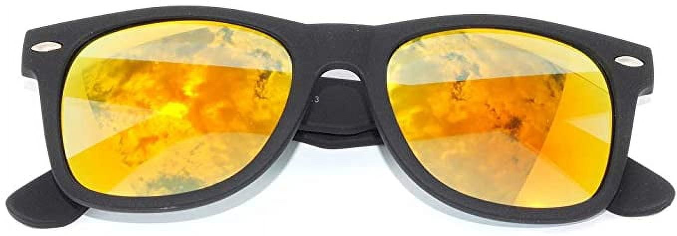OWL Square Mirrored Sunglasses Mens Womens UV400 Protection Bulk Sunglasses (20 Pack)