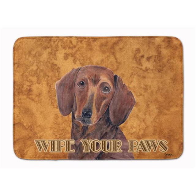 Carolines Treasures SC9137RUG Dachshund Wipe Your Paws Machine Washable Memory Foam Mat