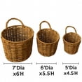 thumbnail image 2 of 3Pack Wall Hanging Baskets Space Saving Multifunctional for Onion Magazines Fruits Decorative Hanging Basket Bin Fruits Vegetables Holder Hanging Storage Basket 3 Traceless Hooks, 2 of 9