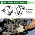 thumbnail image 2 of Unique Bargains ABS Wheel Speed Sensor Kit ABS Sensor Set Anti-lock Braking System Sensor for Mitsubishi Eclipse 2009-2012 No.4670A359/MN113198 Rear Left Right, 2 of 7