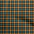 thumbnail image 1 of oneOone Cotton Poplin Twill Orange Fabric Check Dress Material Fabric Print Fabric By The Yard 56 Inch Wide, 1 of 4