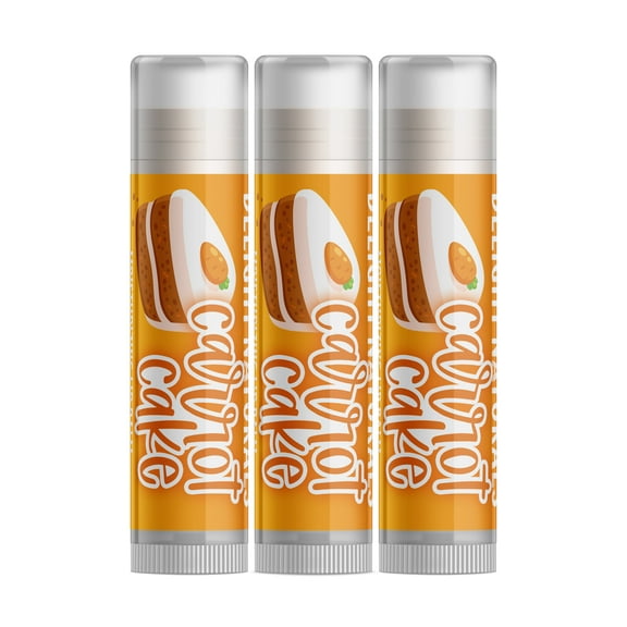 Delight Naturals Carrot Cake Lip Balm - 3 Pack