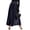Black, variant on Women Velvet Pleated Maxi Skirt Elastic High Waist Glam Holiday Party Long Skirt Gold S