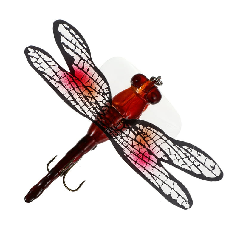 Etereauty Fishing Bait Dragonfly Lures Lure Hooks Artificial