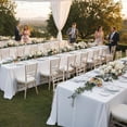 thumbnail image 2 of 8 Pack Table Cloth Rectangle Table: Stain and Wrinkle Resistant Tablecloth Rectangular, Washable Polyester Tablecloths for Wedding Party Dining Banquet Event Catering(White, 70x108 Inch), 2 of 8