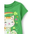 thumbnail image 3 of The Children's Place Toddler Girl's Short Sleeve Graphic Tee, Sizes 2T-5T, 3 of 3