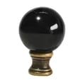 thumbnail image 2 of deevoka 3xLamp Finial Cap Knob Screw Cap Lamp Topper Knob for Bedroom Living Room Home Black Bronze, 2 of 9