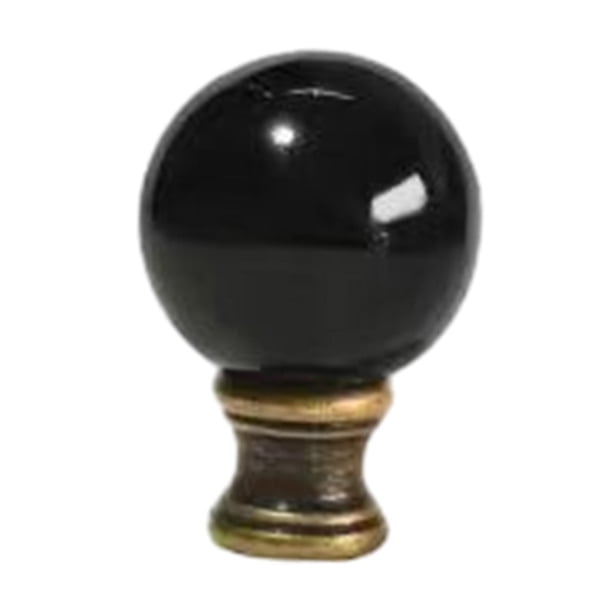 Perilla de remate de lámpara, tapa de rosca, perilla de remate para dormitorio, hogar, lámparas de pie Bronce negro