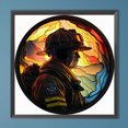 thumbnail image 2 of 5D bricolaje taladro redondo completo diamante pintura bombero Kit hogar decoración arte artesanía JShteea El nuevo, 2 of 9
