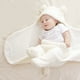 thumbnail image 4 of Manta envolvente para bebé, niños y niñas, bonita manta receptora de felpa de algodón, envolturas para dormir para recién nacidos durante 0-6 meses, 4 of 4