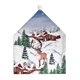 thumbnail image 4 of Fundas para sillas navideñas, fundas para respaldo de sillas con patrón de muñeco de nieve de invierno, Papá Noel y alce para decoración festiva y cena, 4 of 12