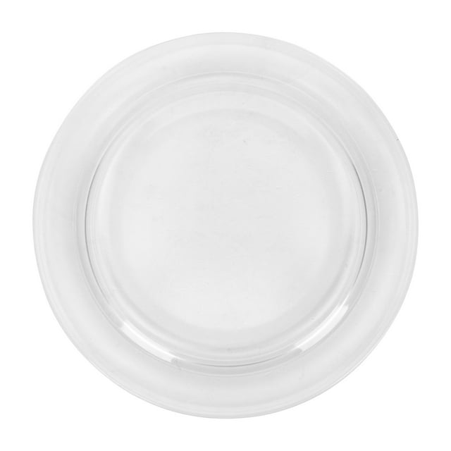 Assiette de Four à Micro-Ondes 1 Pcs 10.6x10.6 Po Plateau en Verre Résistant à la Chaleur pour Usage Domestique