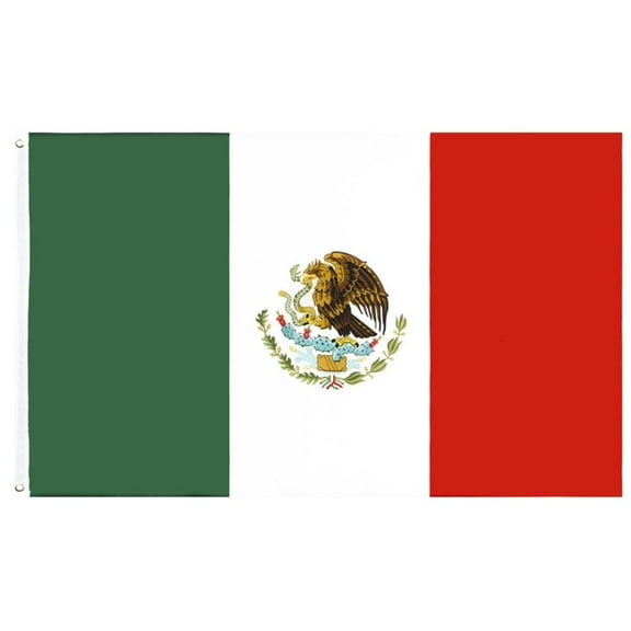 90X150cm Polyester Mexico National Flags 3-color Mexicanos Banners