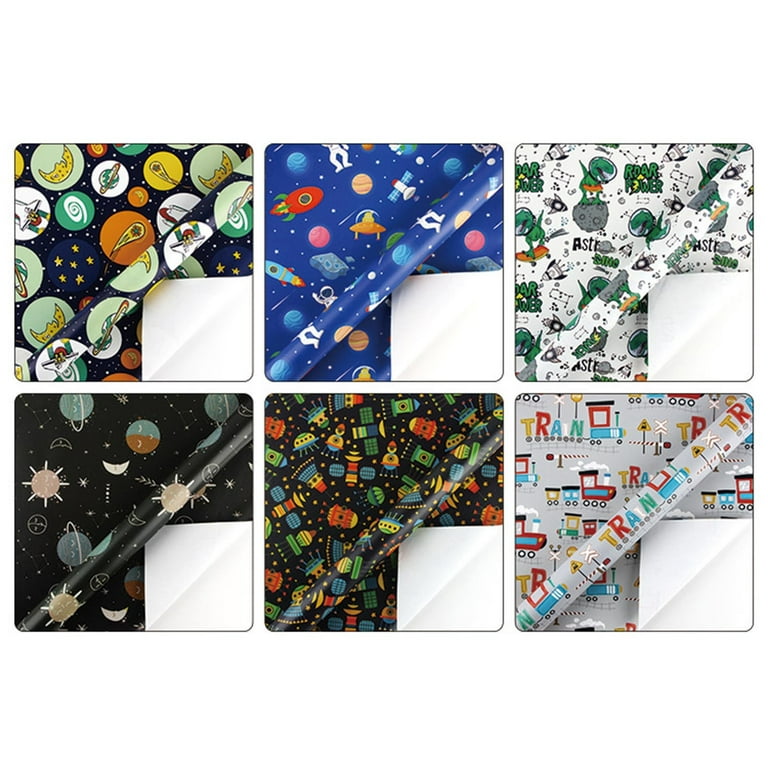 Dengmore Christmas Wrapping Paper 19.7x27.5 inches Spaceship Cute Children  Toy Birthday Gift for Kids Girls Boys Men Women Christmas Series Box  Wrapping Paper and Holiday Gift Wrap 