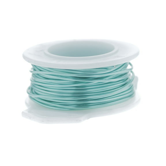 32 Gauge Round Silver Plated Sea Foam Copper Craft Wire - 90 ft