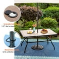 thumbnail image 6 of Sophia&William 7 Pieces Outdoor Patio Dining Set Swivel Chairs and Table Set for 6, 6 of 7