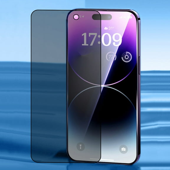 Kchsji Anti-Peeping Tempered Glass Screen Protector, HD, Anti-Fingerprint, Explosion-Proof for iPhone 16, 16 Pro, 16 Plus, 16 Pro Max, Privacy Protection with Easy Installation, Scratch Resistance