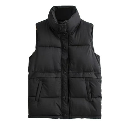 

Pianpianzi Fall Sweatshirts Hooded for Women Fleece Jackets Scrub Cardigan Women Name Clothes for Women Women Solid Short Outerwear Cotton Jackets Pocket Loose Stand Vest Coats
