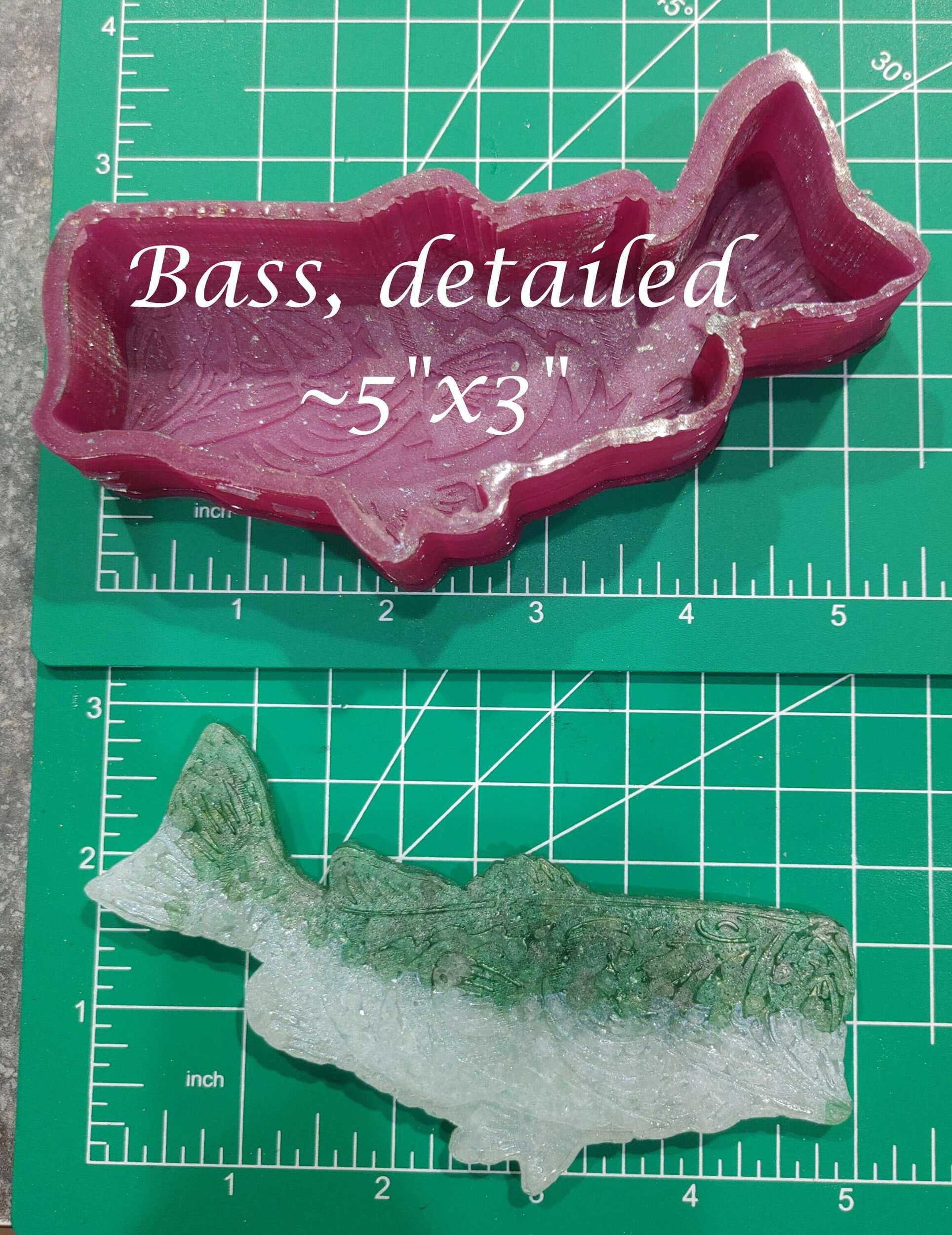 Detailed Bass Silicone Freshie Mold
