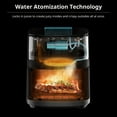 thumbnail image 7 of Larinest Air Fryer 5.3Qt, Water Atomizer, 10 Cooking Presets for Quick Easy Meals, Easy View and Oil Less, Dishwasher-Safe, Fit for 3–5 People, AF502, Black, 7 of 7