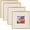 Gold, variant on Aluminum Picture Frame and Real Glass -8x8 Picture Frame with Mat for 4x4 Photo Display-Wall Decor or Tabletop Display (Silver, 4-Pack)