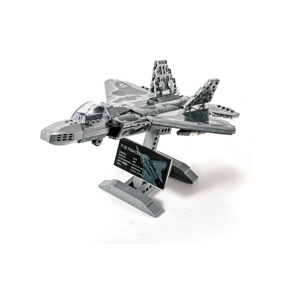 dOvOb Ensemble de Blocs de Construction Militaire F-22 Raptor Fighter Air Force (626 Pcs), Jouets Avion de Combat pour Enfants Ou Adultes