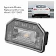 thumbnail image 4 of Rear License Plate Light, Perfect Fit High Brightness LED License Plate Lamp Shockproof Aesthetic Easy Installation 1449730 00 B  for, 4 of 7
